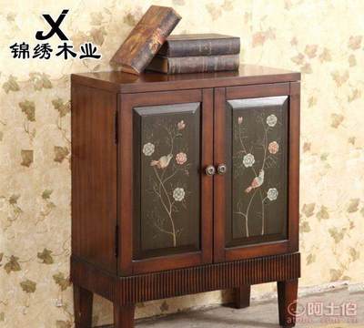 【錦繡木業(yè)新品手繪美式鄉(xiāng)村古典玄關(guān)鞋柜儲物柜小家具靠墻柜廠家直銷DWS-37460.96*30.48*76.2(cm)】中山市三鄉(xiāng)鎮(zhèn)錦木家具廠 - 產(chǎn)品庫